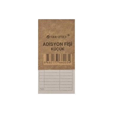 Adisyon Fişi (Küçük) - 