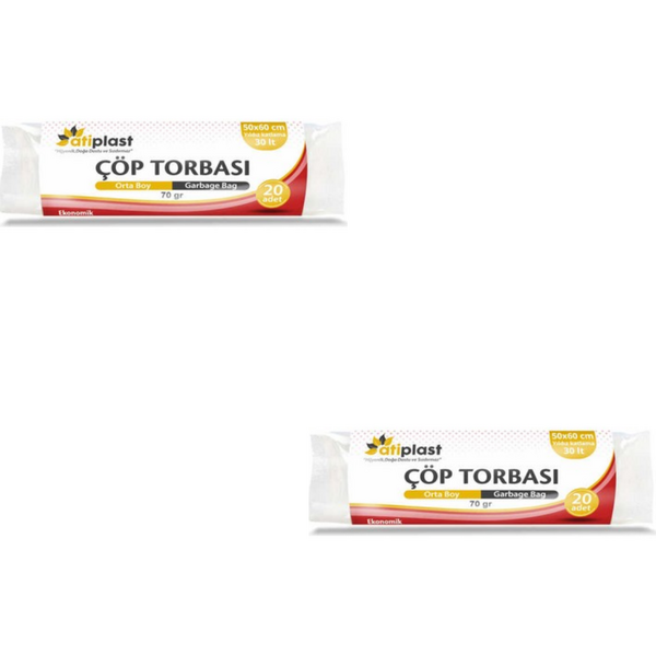 Atiplast Çöp Torbası Orta Boy 55x60 cm (70 gr) - 1