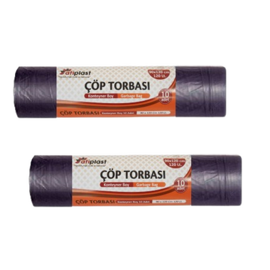 Atiplast Konteyner Boy Siyah Çöp Torbası 90x120 cm (800gr) - Atiplast