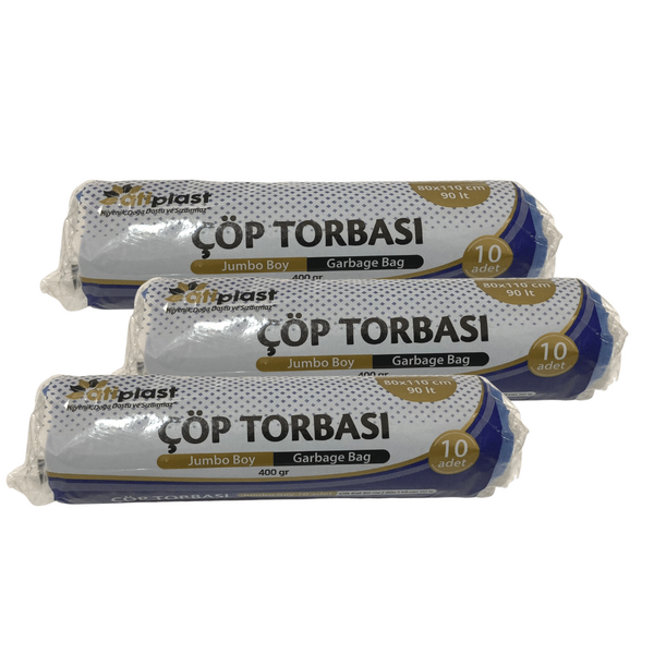 Atiplast Mavi Çöp Torbası Jumbo 80X110 cm (400 Gr) - 1