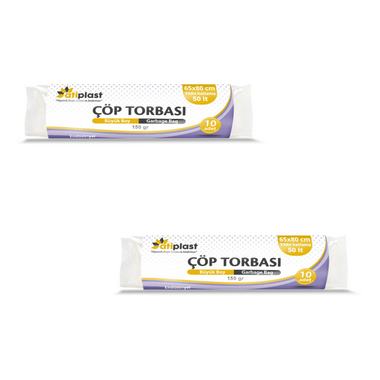Atiplast Siyah Çöp Torbası 65x80 cm (150 gr) - Atiplast