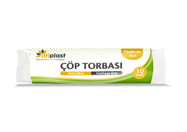 Atiplast Siyah Çöp Torbası 75x90 cm (150 gr) - Atiplast
