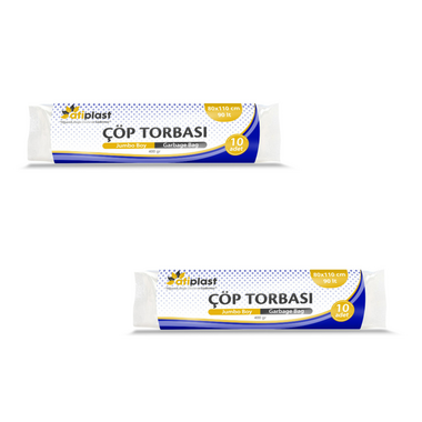 Atiplast Siyah Çöp Torbası Jumbo 80X110 cm (400 Gr) - Atiplast