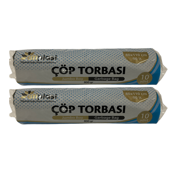 Atiplast Siyah Çöp Torbası Jumbo 80X110 cm (800 Gr) - 1