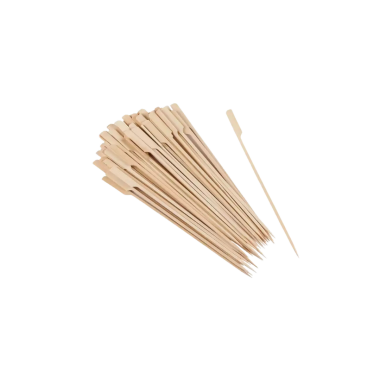 Ethex Bambu 25 cm Yassı Çöp Şiş - 