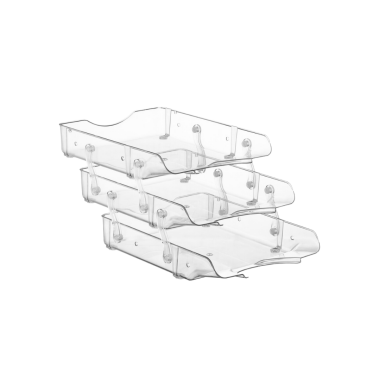 Hatas Plastik Şeffaf Evrak Rafı 3'lü - 