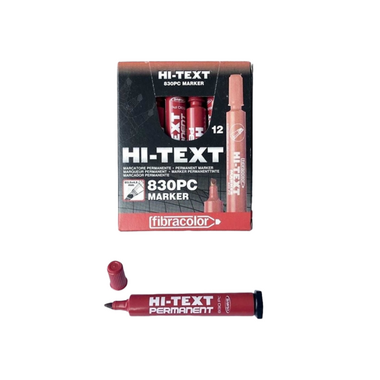 Hitext Markör Kırmızı Kesik Uç Kalem - Hitext