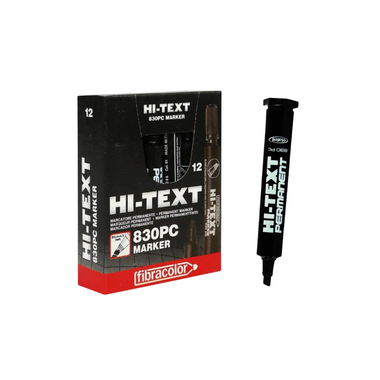 Hitext Markör Siyah Kesik Uç Kalem - Hitext