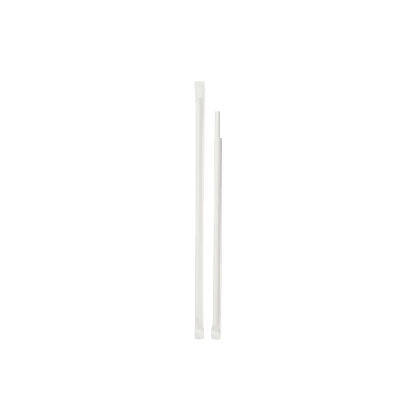 Kağıt Sargılı Beyaz Renk Pipet 8x240 - 1