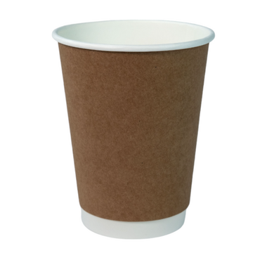 Karton Bardak Kraft 14 oz Double Wall - 1