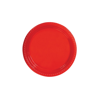 Kırmızı Plastik Tabak - Afili Parti