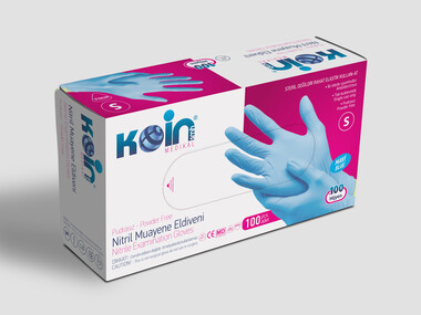 KoinSmh S Beden Mavi Nitril Eldiven - KoinSmh