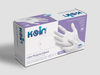 Koinsmh Pudrasız Lateks M Beden Muayene Eldiveni - KoinSmh