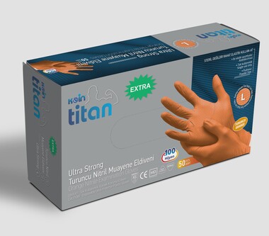 KoinSmh Titan L Beden Ekstra Turuncu Eldiven - 