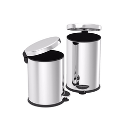 Krom Pedallı Çöp Kovası (30 Litre) - 