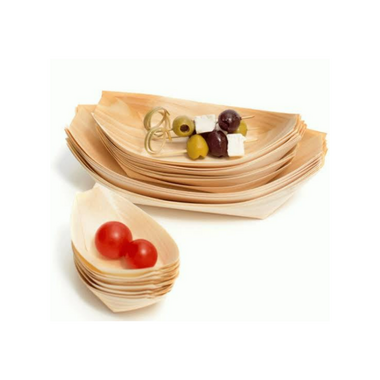 Kullan at Tahta Kayık Tabak 17 cm - Afili Pack