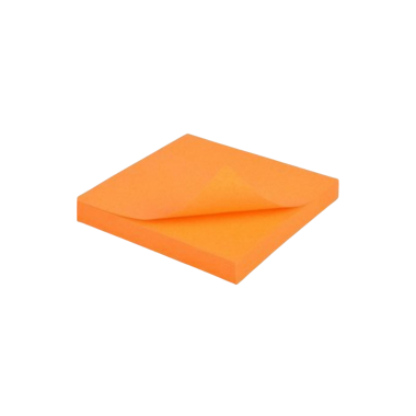 Meda Yapışkanlı Not Kağıdı 76X76 Turuncu 80 Yp - 