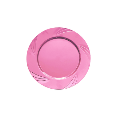 Pembe Mika Parti Tabağı 22.5 cm - Afili Parti