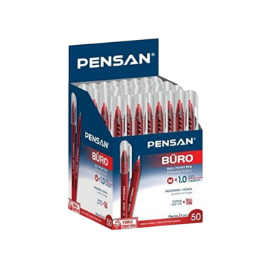 Pensan Kırmızı Tükenmez Kalem - Pensan