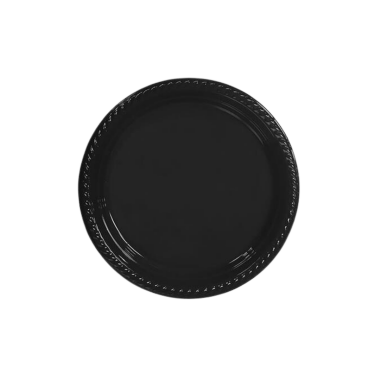 Siyah Plastik Tabak - 