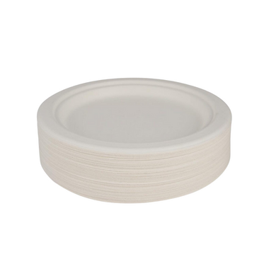 Baskısız Ekolojik Karton Tabak 22 cm - Stone