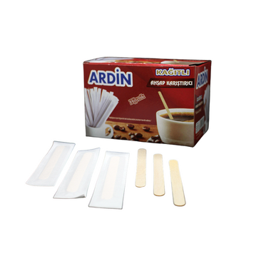 Ardin Ahşap Karıştırıcı Sargılı 250'li Paket - 